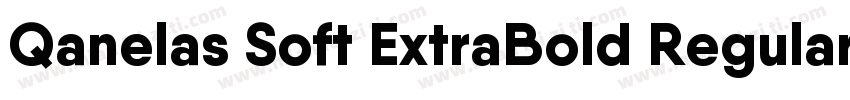 Qanelas Soft ExtraBold Regular字体转换
